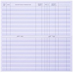 24 PCS Check Registers for Personal Checkbook, Easy to Read Checkbook Register