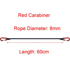 5 Types Stretch Elastic Ropes 8MM Bungee Cords with Hooks Lightweight Bikes Tie