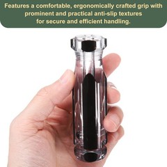 Pre-Drilled Blank Screwdriver Handles 6.3mm Hole 103mm Length Clear Black