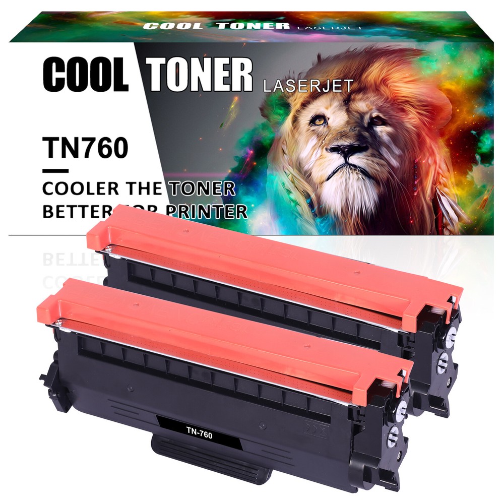 2PK TN760 TN730 Toner Cartridge fits for Brother Toner MFC-L2710DW DCP-L2550DW