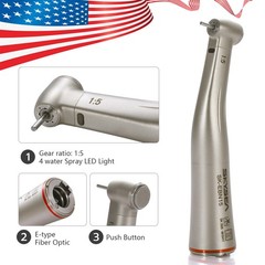 NSK Style Dental Slow Low Speed Handpiece E-type Air Motor Micromotor 4 Holes M4