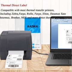 4000-20000 Labels Fanfold 4×6 Direct Thermal Label Shipping Zebra ZP450 ZP505