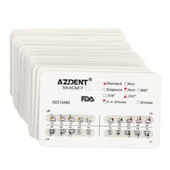20 Packs Dental Orthodontic Bracket Braces Standard Roth .022 Hooks 3-4-5 AZDENT