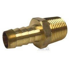 2 Pack 1/2″ ID Hose Barb x 1/2″ Male NPT Pipe Thread Brass Straight End Fitting