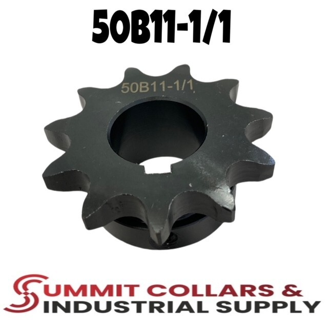 #50 Roller Chain Sprocket B Type 1″ Bore 11 Tooth 50B11-1/1