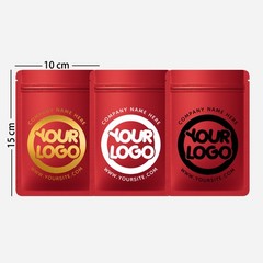 3.5g Custom Print Pouch Foil Mylar Zip Seal Smell Proof Resealable Matte 4 x 6″