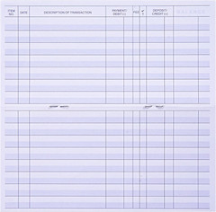 24 PCS Check Registers for Personal Checkbook, Easy to Read Checkbook Register