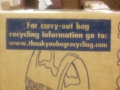 (1000 BAGS)T-SHIRT THANK YOU PLASTIC BAGS 11.5″ x 22″ GRACIAS RECYCLED MATERIALS