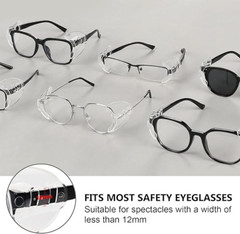 1~200Pairs Side Shields For Eye Glasses Slip On Safety Glasses Shield Universal