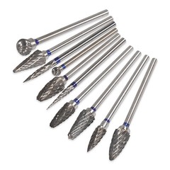 10 Pcs Dental Lab Tungsten Steel Carbide Burs Polishing Bur Drills HP 2.35mm