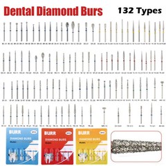 100 Types Dental FG Diamond Burs For High Speed Handpiece Friction Grip