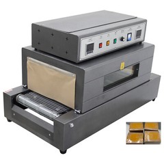 220V 15.75″x7.87″ 5500W Net Transmitted Thermal Shrink PVC/POF Wrapping Machine