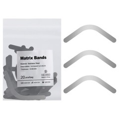 AZDENT Dental Matrix Bands Inch 0.04mm Regular Tofflemire Type 20pcs/bag
