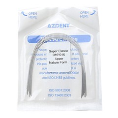 Dental Orthodontic Super Elastic Niti Rectangular Arch Wires Ovoid /Nature FDA