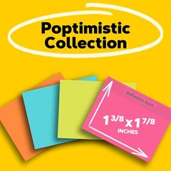 Post-it Mini Notes 1.5×2 in 12 Pads Bright Colors