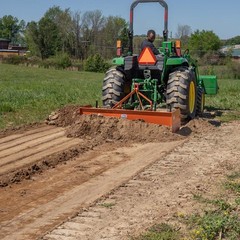 Titan Attachments 3 Point 6FT Rear Box Blade Scraper Grader, Cat 0 and 1