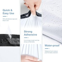 Small Poly Mailers Shipping Bags Envelopes Mailing Poly Bag 10×13″ 200 Pcs White