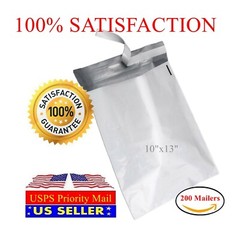 200 10″x13″ Light Poly Mailer 2 Mil Shipping Mailing Packaging Envelope Bags