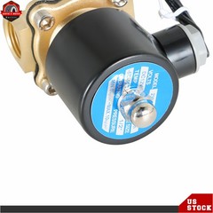 1/2 in 12V DC Brass Electric Solenoid Valve NPT Gas Water Air Normally Closed US