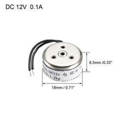 DC12V 12N 1.2KG Holding Electromagnet Sucking Disc Electric Lift Magnet Solenoid