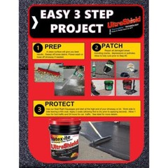 Driveway Asphalt Filler Fast Dry Sealer 4.75 Gal. Ultra Shield Rubberized Latex