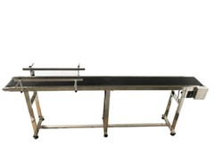 New Foldable Electric Conveyor PVC Belt 110V Size 82.6”x7.87” w/ 2 Guardrails