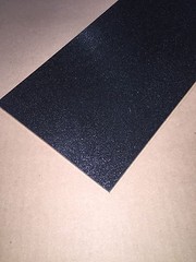 ABS Black Plastic 1/8″ x 8″ x 12″ .125″ textured 1 side stereo sheet