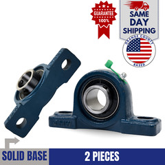 UCP205-16 Pillow Block Bearing 1″ Bore 2 Bolt Solid Base (2PCS)
