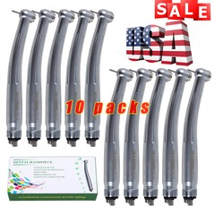10pcs NSK PANA MAX Style Dental High Speed Handpiece Turbine Push Button 4 Hole