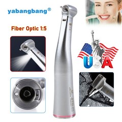 NSK Ti-MAX X95L Style Dental 1:5 LED Fiber Optic Contra Angle Handpiece Red Ring
