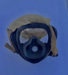 Scott AV-2000 Facepiece KevlarHeadNet Firefighter SCBA Mask/ Pristine/ Large
