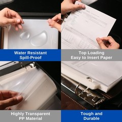 200-Pack Heavy Duty Sheet Protectors, 8.5×11, archival-Safe, high Clarity, In…