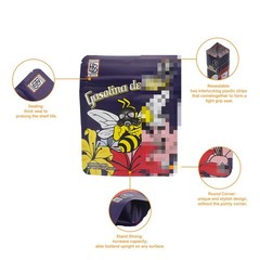 3.5g Backpack Boyz Holographic Bag Mylar Bag Zip Seal Bags Candy Baggies 4×5″