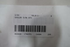 Goulds 3196 STX Stainless Centrifugal Pump 1×1.5-6 7/8in 1-1/2in 1in