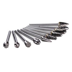 BHA Tungsten Carbide Burr Rotary Files Grinder Bits, Aluma Cut – 1/4 Inch Shank