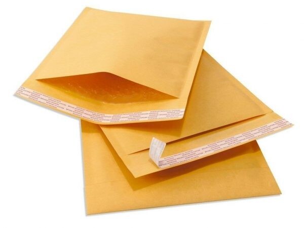 500 #000 4×8 KRAFT BUBBLE MAILERS PADDED ENVELOPE 4″x8″