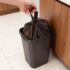 Heavy Duty Plastic Grocery Bags 100 Pack with Handles 12.6×6.5×21 Retail Bags