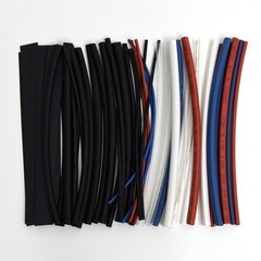 48 pc Heat Shrink Tubing Set Wire Wrap Color Coded & Black Assorted Sleeves