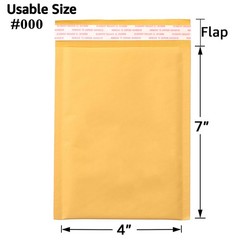 25-100Kraft Bubble Mailers Durable Waterproof Padded Envelopes for Safe Shipping
