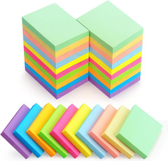 30 Pads Sticky Notes 1.5×2 Inch Multi Color Self Stick Memo Pads 60 Sheets