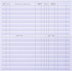 24 PCS Check Registers for Personal Checkbook, Easy to Read Checkbook Register