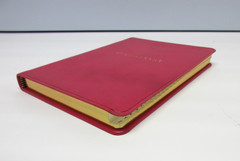 Address Book Desk Size 5×7″ Leather Softcover Graphic Image Purple Pink