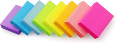Sticky Notes 1.5×2 inch Bright Colors Self-Stick Pads 8 Pads/Pack 100 Sheets/Pad