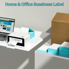 500Labels 4×6 Fanfold Perforated Direct Thermal Shipping Labels for Zebra Rollo