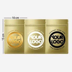 3.5g Custom Print Pouch Foil Mylar Zip Seal Smell Proof Resealable Matte 4 x 6″