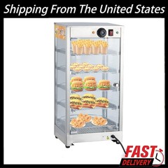 5 Tiers Commercial Food Warmer Display, 14 in 800W Electric Countertop Pizza War