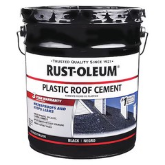 Rust-Oleum 301990 Roof Cement,Solvent Base,4.75 Gal