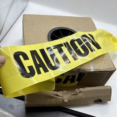 Uline 3” Barricade Caution Tape S-2744 Open Box With Approximately 700 Feet