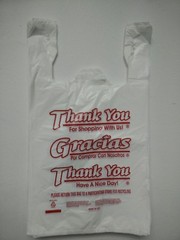 1000 HDPE Large T-Shirt Plastic Shopping Bags 11.5″x6.5″x21″ 15 MIC