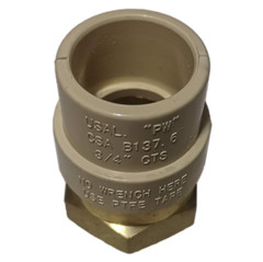 25 Pcs. 3/4″ Female NPT x 3/4″ CPVC Adapter, Lead Free, 3/4″ CPVC Female Adapter
